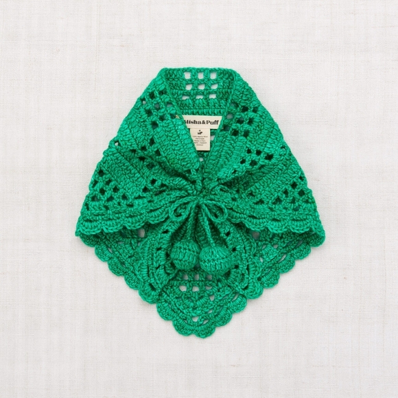 Misha And Puff Other - misha and puff crochet scarf in emerald green